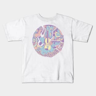 Retro Blend Circle of Music Kids T-Shirt